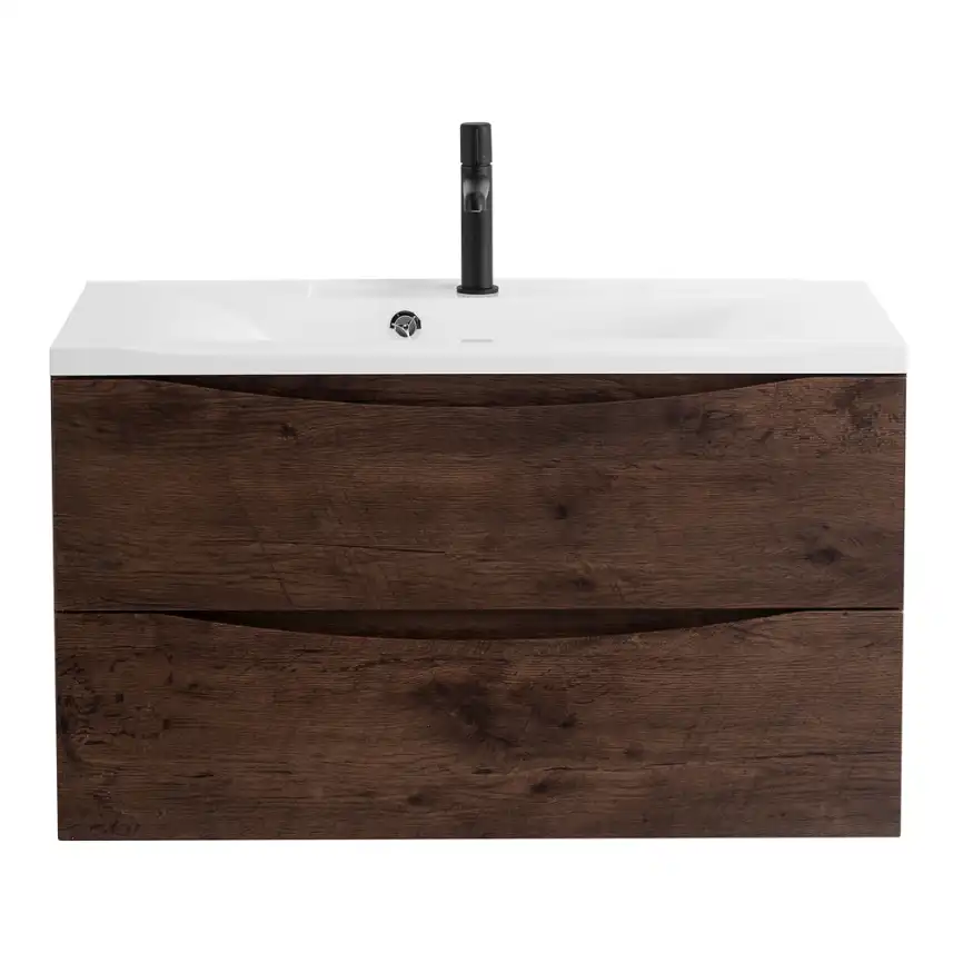 Тумба под раковину BelBagno MARINO-800-2C-SO-RW-P подвесная Rovere Moro фото 6
