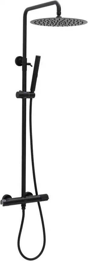 Душевая система Allen Brau Liberty 5.33007-31 с термостатом, черный матовый фото 1