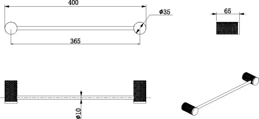 Держатель для полотенца Allen Brau Priority 4.0 6.31С11-MG графит браш фото 2