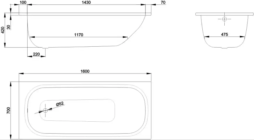 Стальная ванна Bette Form 160х70 2942-000AD, с шумоизоляцией фото 6