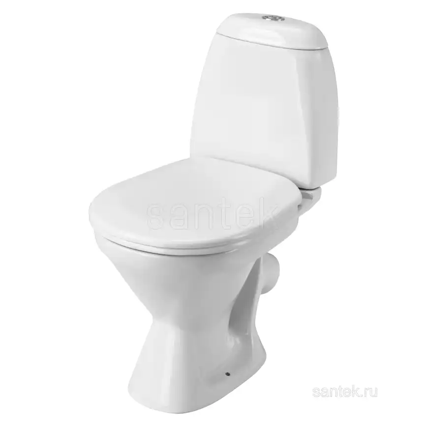 Унитаз-компакт Santek Римини с диагональным выпуском, эконом- 1 реж., полипропилен, 1WH111758 фото 1
