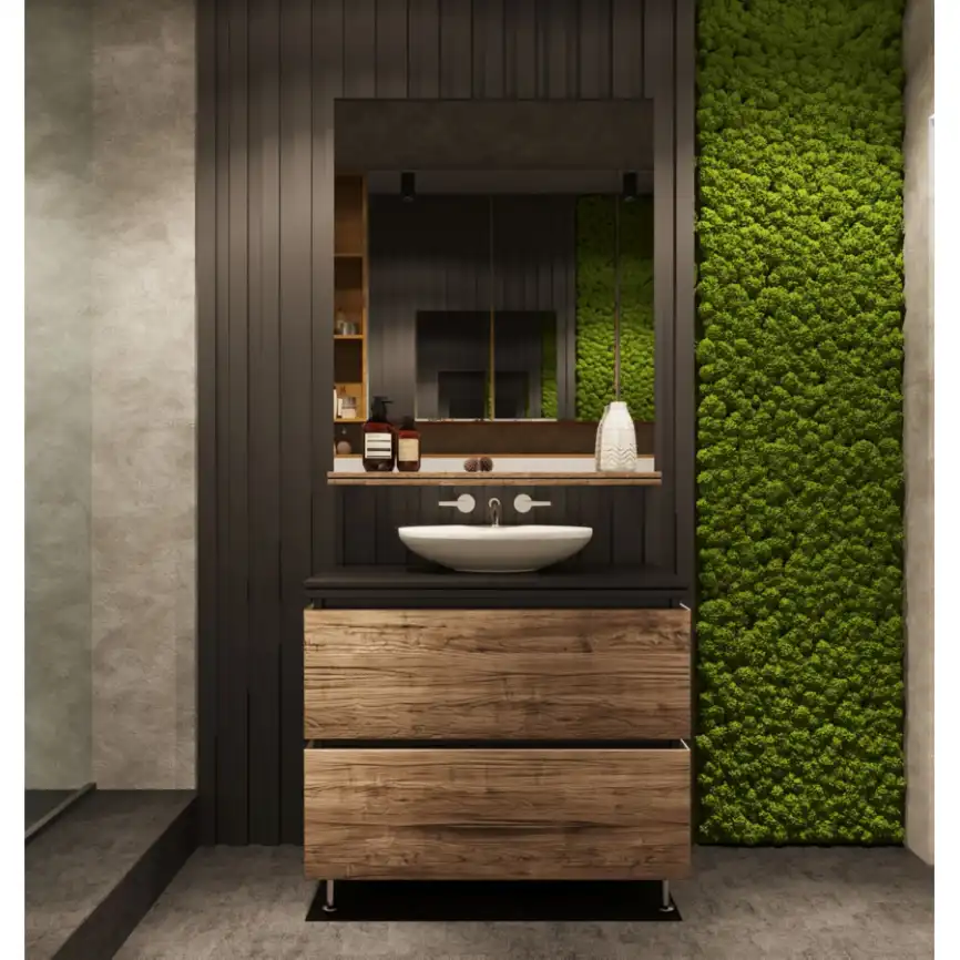 Тумба со столешницей AURA ТРИУМФ 90-2 напольная Славянский Дуб фото 5