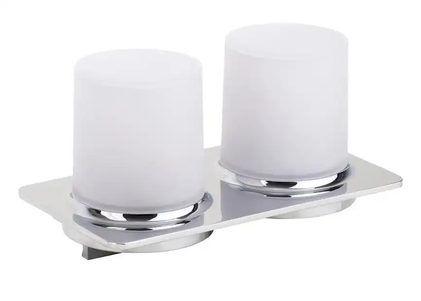 Настенный дозатор для жидкого мыла двойной 20 см BEMETA ORGANIC Хром 157109271 фото 1