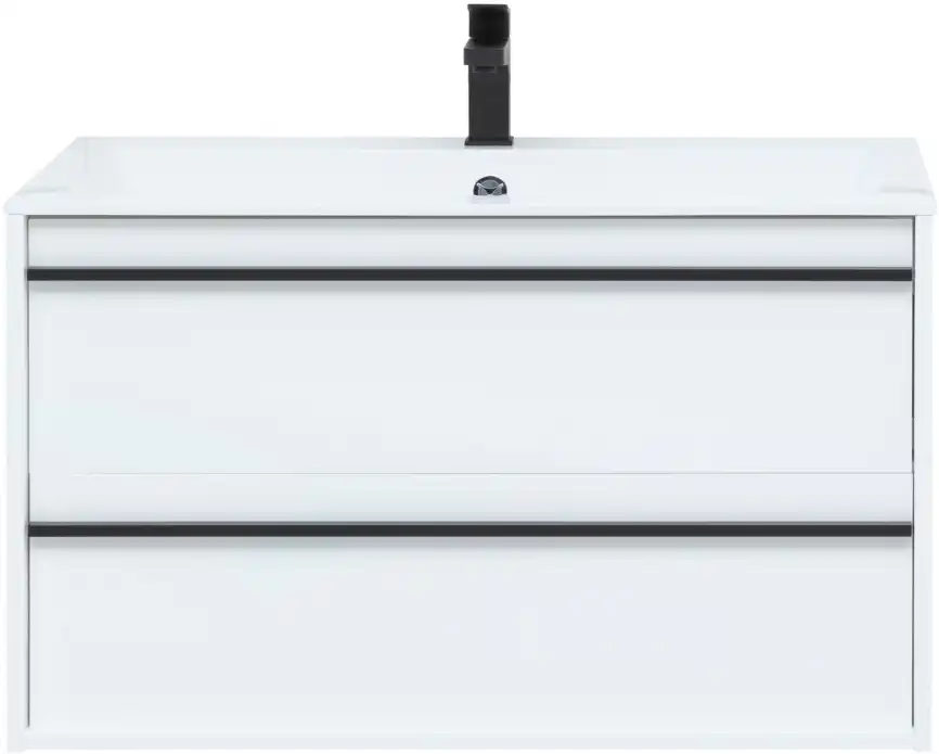 Тумба под раковину Aquanet Lino 90 белый матовый 253904 фото 7