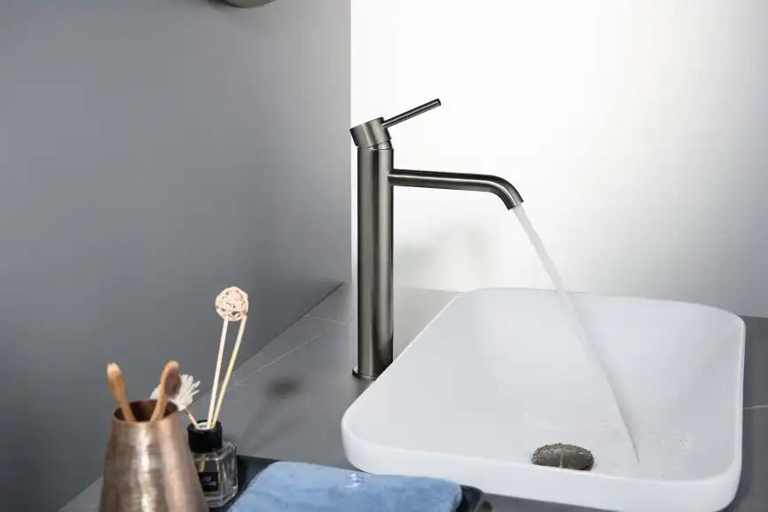 Смеситель для раковины Aquatek Европа AQ1304BGM, Оружейная сталь фото 4