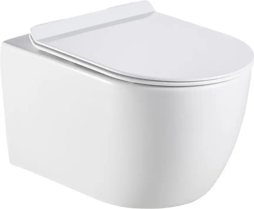 Унитаз подвесной Logan L1W с сидением Soft Close -SLIMSEAT, белый фото 1