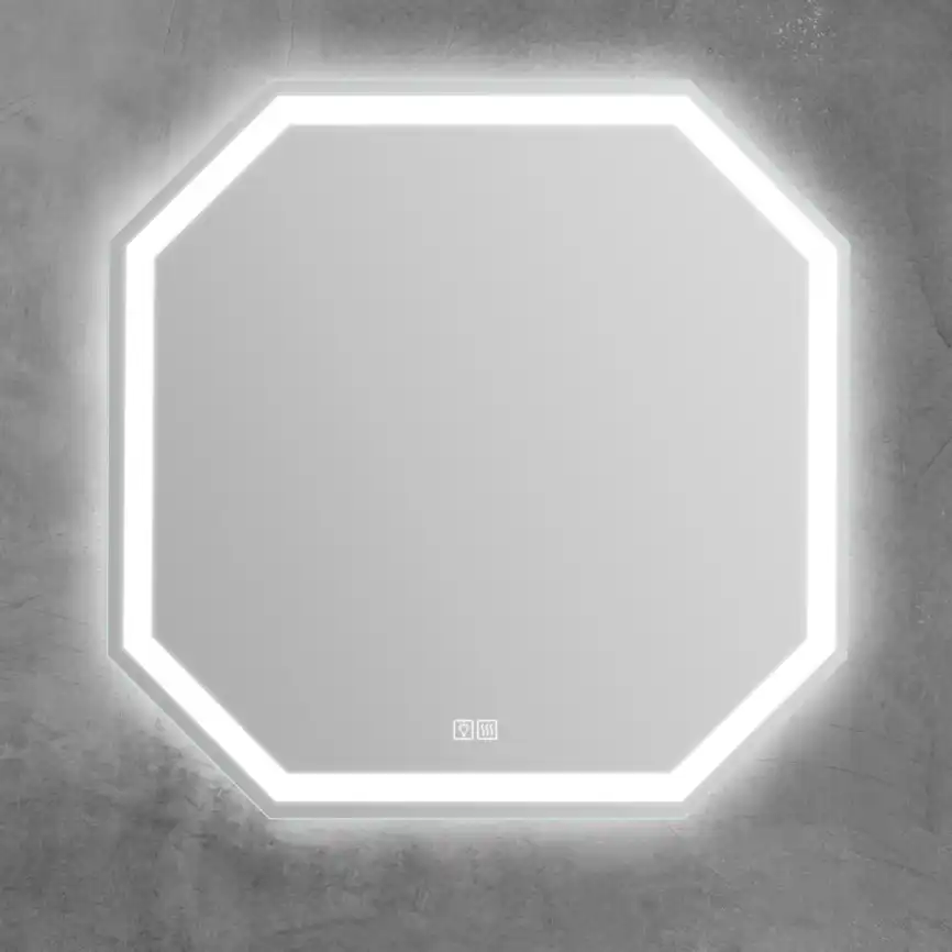 Зеркало BelBagno SPC-OTT 80х80 SPC-OTT-800-800-LED-TCH-WARM с подстветкой, сенсорный выключатель, с подогревом фото 3