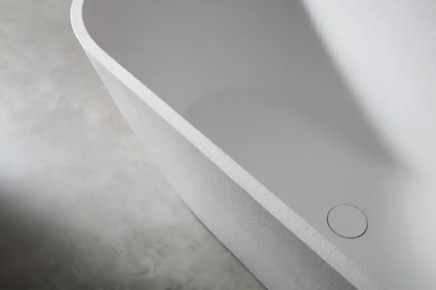 Ванна  Abber Frankfurt 170х75 AM9941 из искусственного камня, Белая матовая фото 5