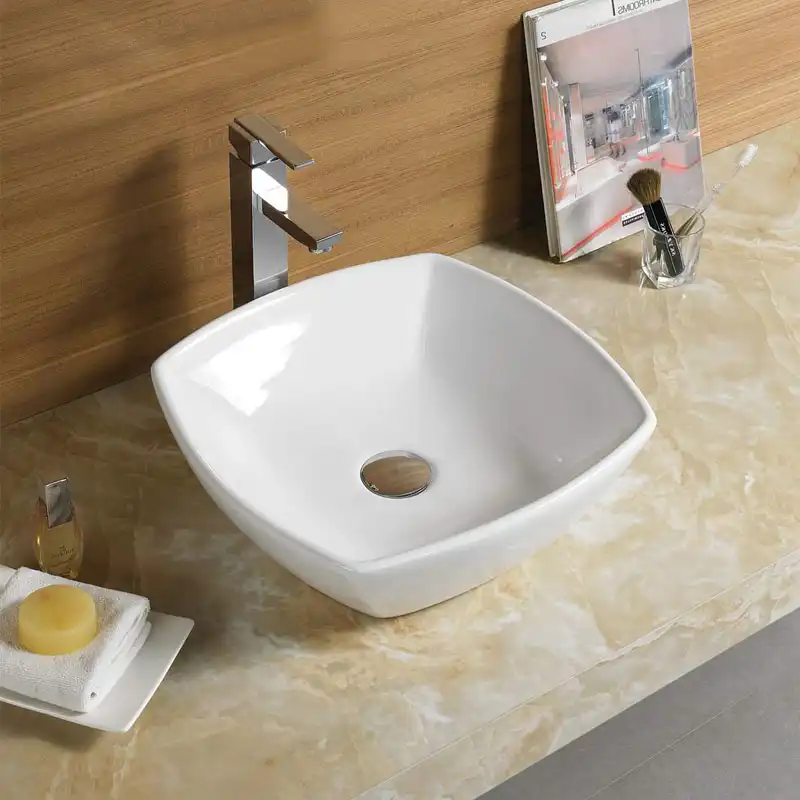 Раковина накладная Azario 420х420х135 AZ-2076 SP, цвет Белый фото 2