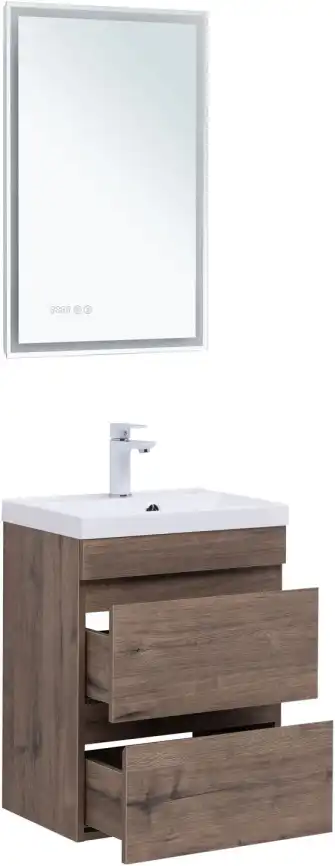 Тумба под раковину Aquanet Нота New 50 дуб веллингтон табак 334190 фото 6