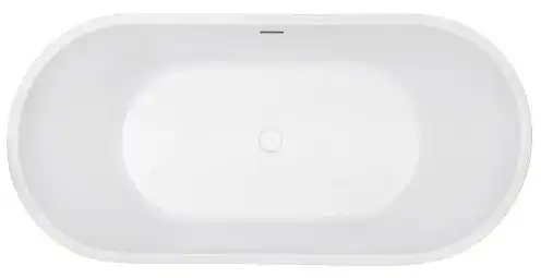Акриловая ванна Abber 140х70 AB9203-1.4, отдельностоящая, Белая глянцевая фото 3