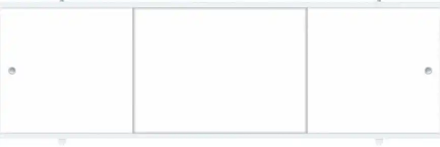 Фронтальный экран раздвижной 179 Aquanet Premium, Белая фото 1