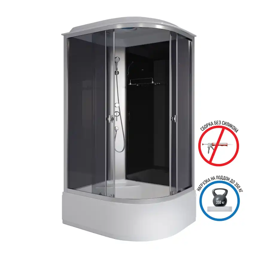 Душевая кабина Niagara Eco 120х90х215 E120/90/40L/TN высокий поддон, без гидромассажа фото 1