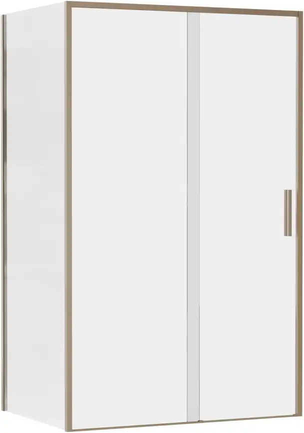 Душевой уголок Aquanet Pleasure Evo 120x80 AE65-120x80-GBT профиль золото-никель браш, прозрачное стекло фото 1