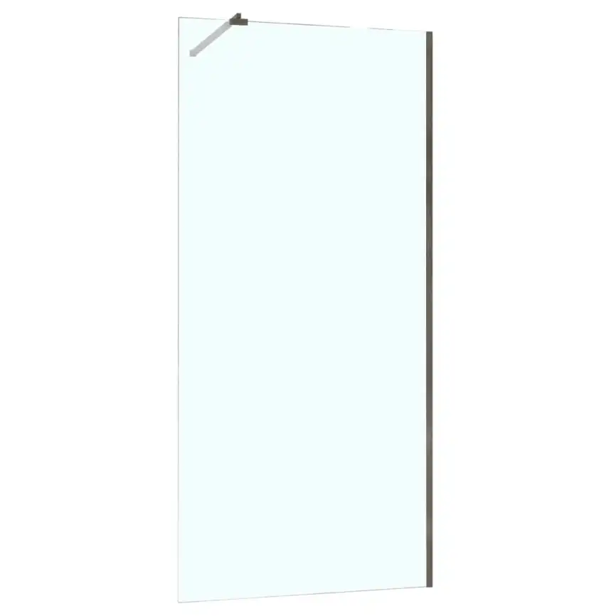Душевая перегородка Azario Walk-in 100 AZ-251-100-MGR-CL стекло 8 мм прозрачное, профиль Графит матовый фото 2