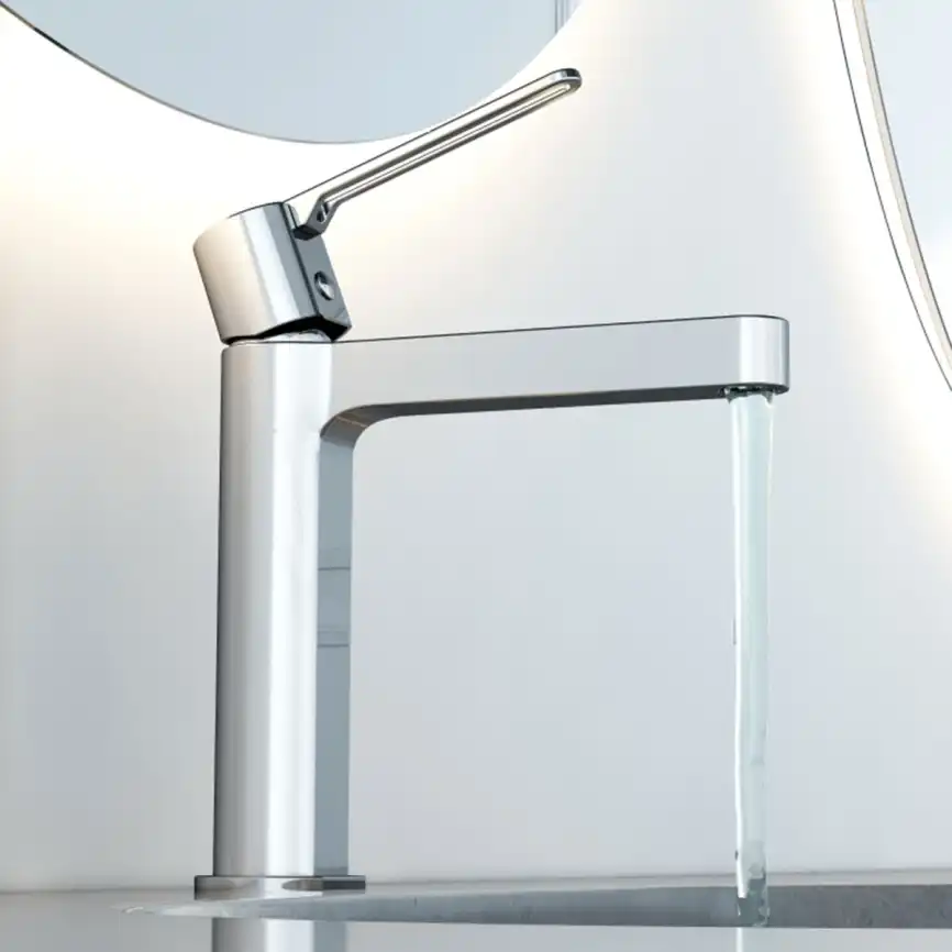 Смеситель для раковины Vincea Rondo VBF-1R1CH однорычажный, хром фото 3