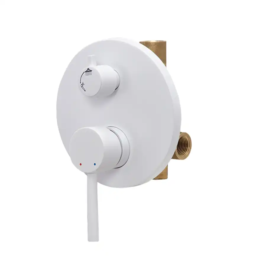 Встраиваемая душевая система AVS SLIMMER 811-121-MWS, белый матовый фото 4