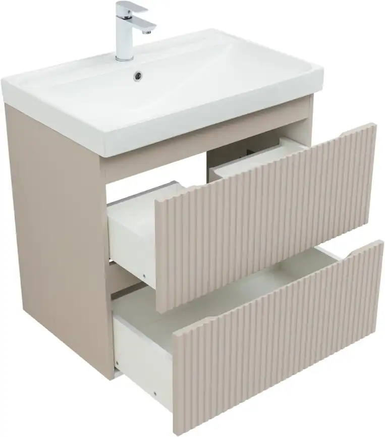 Тумба под раковину Aquanet Джейн (Flat) 70 бежевый, 343976 фото 6