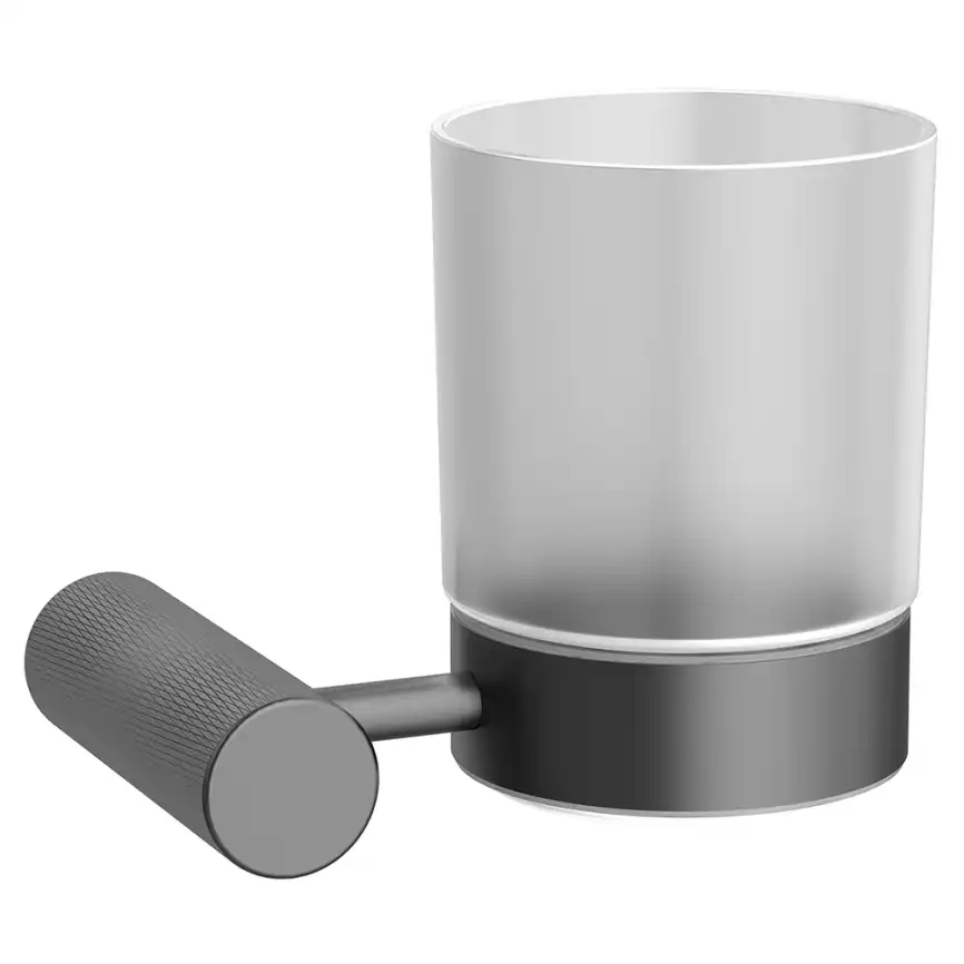 Стакан подвесной AVS Seeme, оружейная сталь фото 1