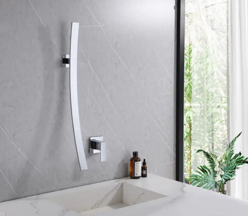 Смеситель для раковины Abber Daheim AF8209 встраиваемый, с внутренней частью, Хром фото 2