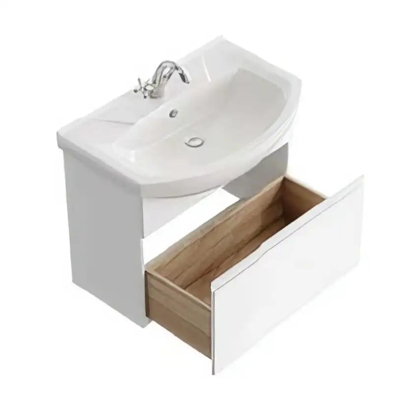 Тумба с раковиной подвесная Aqwella Rodos 75 см, ROD01071, цвет Белый фото 4