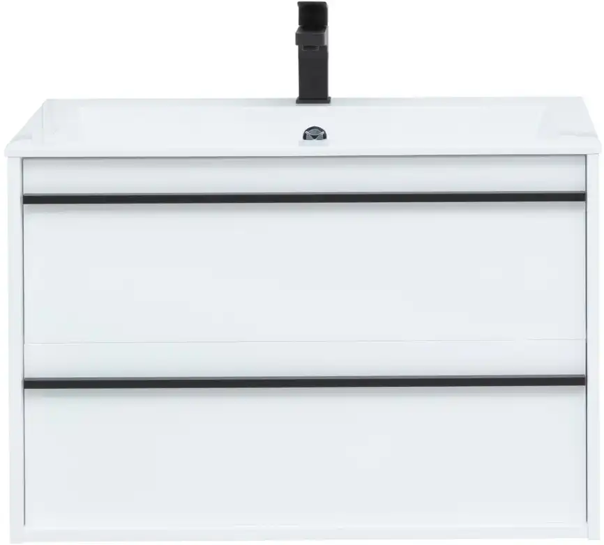 Тумба под раковину Aquanet Lino 80 белый матовый 253903 фото 6
