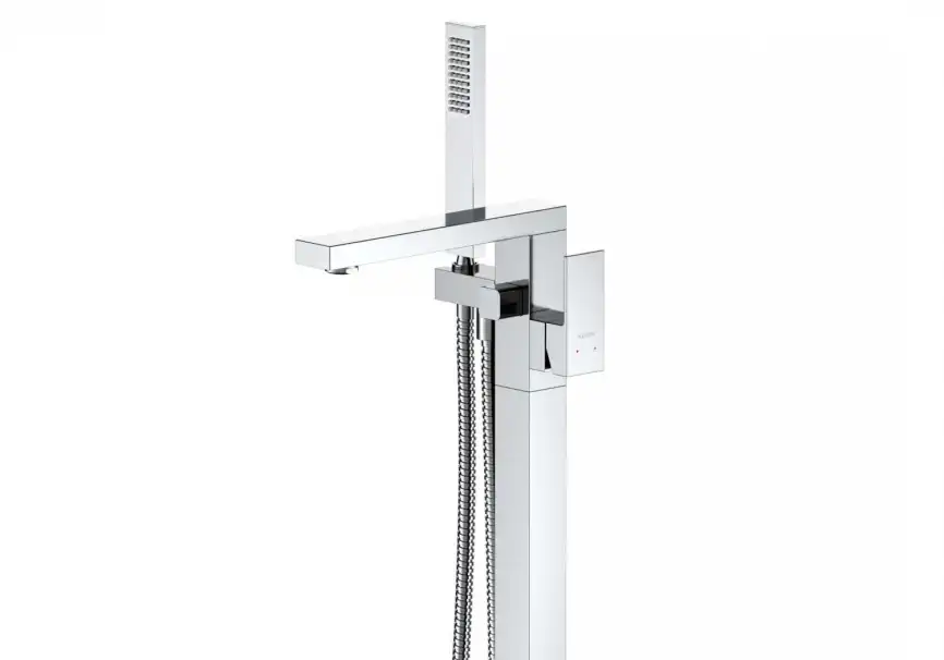 Напольный смеситель для ванны Aquatek Либра AQ1645CR, однорычажный, с внутренней частью, Хром фото 2