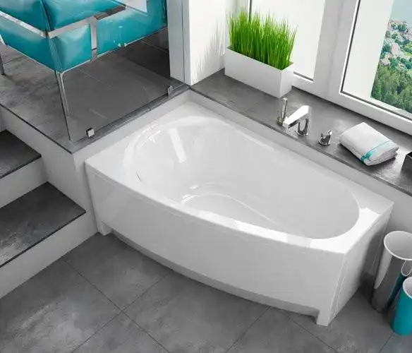 Акриловая ванна Alba Spa BALINE 150х90 см, левая ВАС013000Л100, Белая фото 3