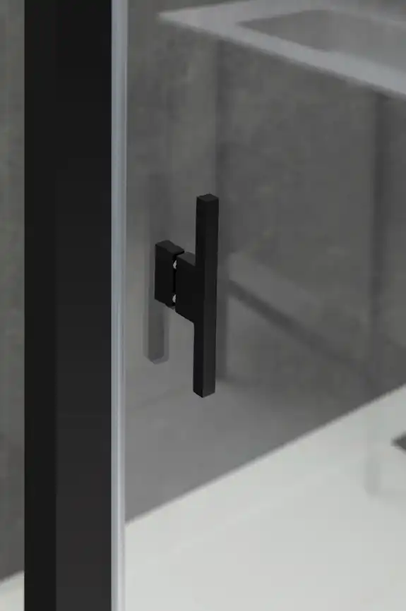 Душевой уголок Allen Brau Priority 140x80 3.31012.BBA + 3.31015.BBA черный браш фото 5