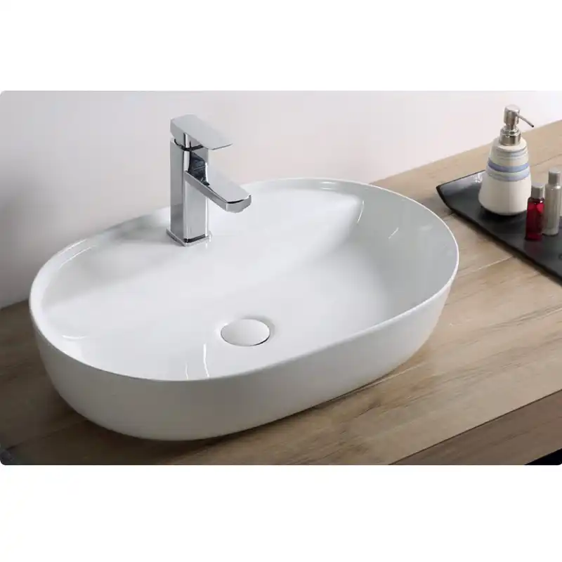 Раковина накладная Azario 610х400х120 AZ-2203, цвет Белый фото 2