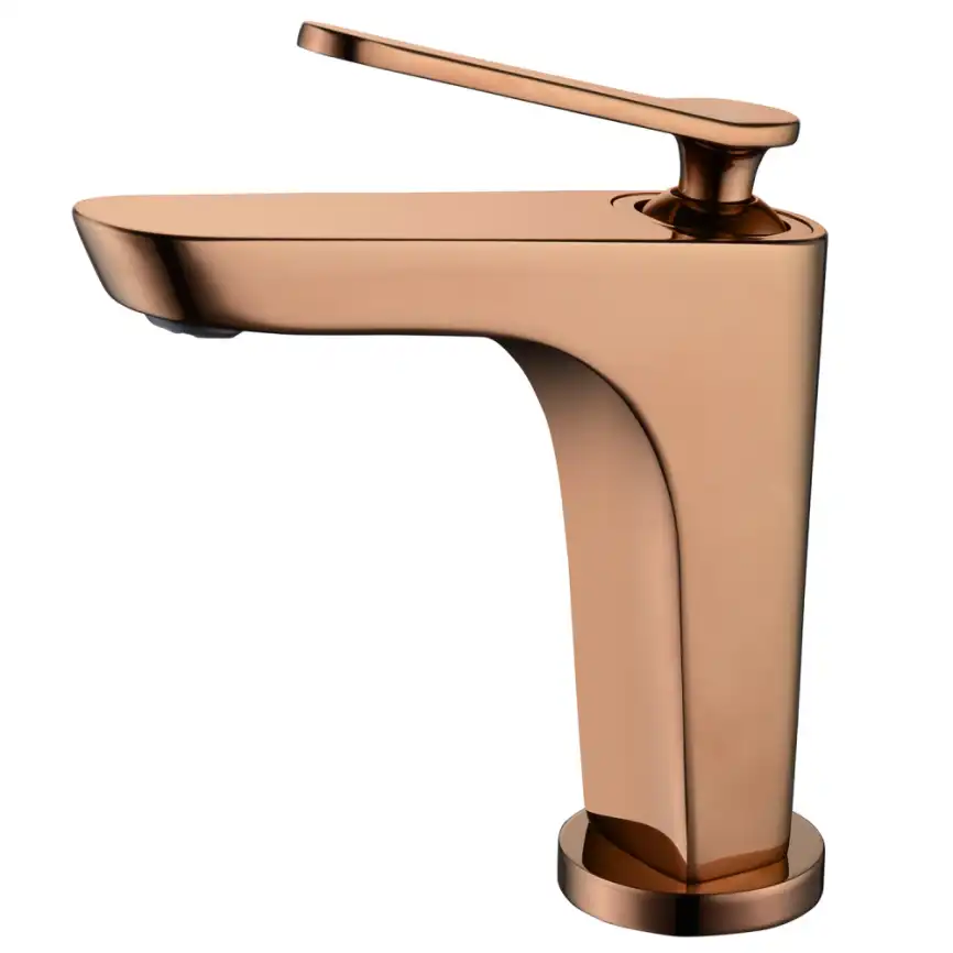 Смеситель для раковины Abber Zeitlos AF8909RG, однорычажный, цвет Золото розовое фото 1