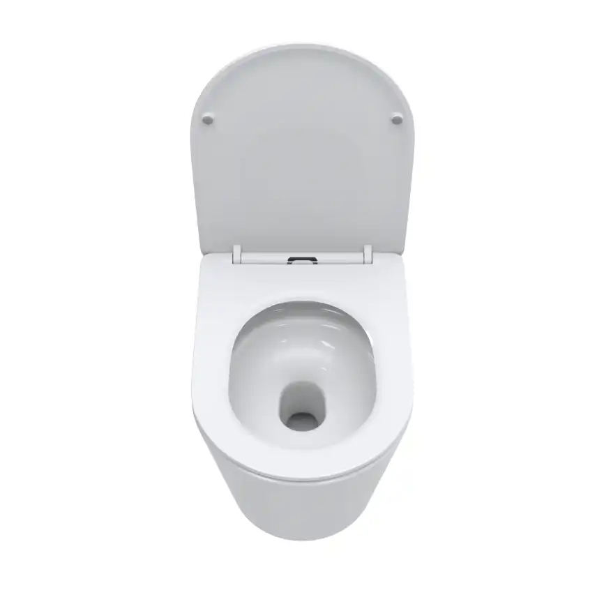 Унитаз приставной BelBagno FLAY-TOR BB1003CB-TOR/SC безободковый с сиденьем и смывом TORNADO фото 6