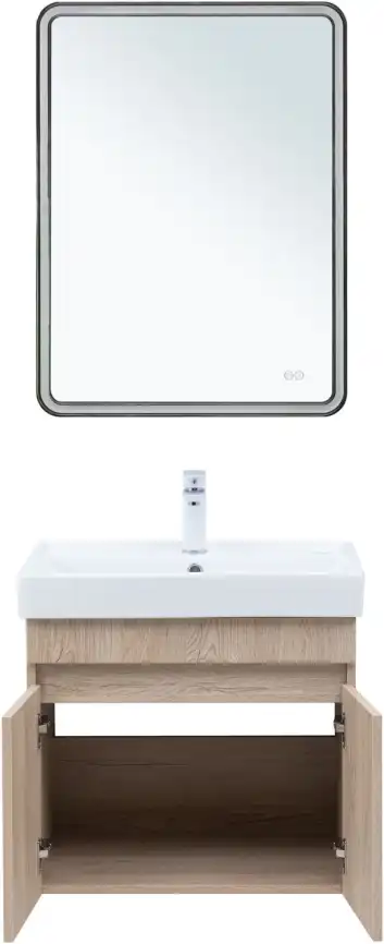 Тумба под раковину Aquanet Оптима 60 дуб светлый, 344803 фото 8