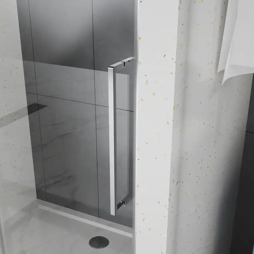 Душевая дверь Azario 120 AZ-Y43-120-MB-CL, профиль черный матовый, стекло Прозрачное фото 4