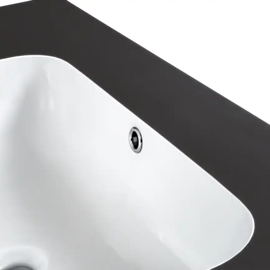 Раковина мебельная AVS Шарм 80x56 белая/черная фото 7