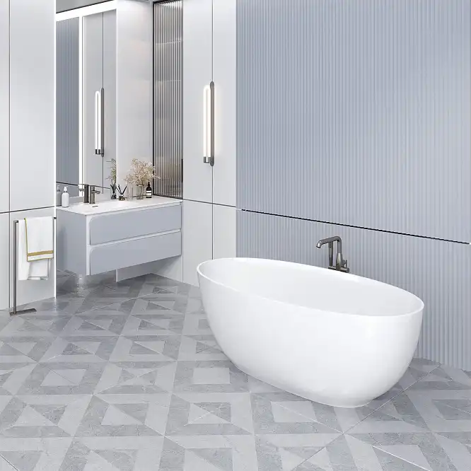 Ванна из литьевого мрамора  Aqua de Marco Caprice 160х80х60 Solid Perfection 1160WCAPR_SOL, Белая матовая фото 2