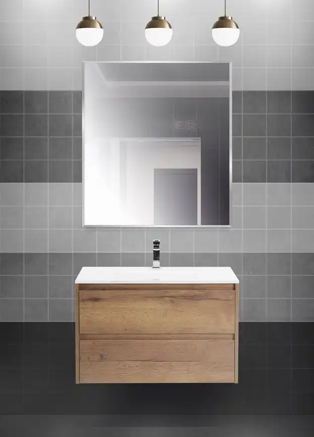 Зеркало BelBagno SPC-AL 80х90 SPC-AL-800-900 без подсветки, Сатин фото 7