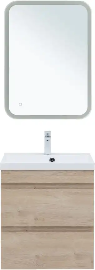 Тумба под раковину Aquanet Нота New 60 дуб светлый 334197 фото 8