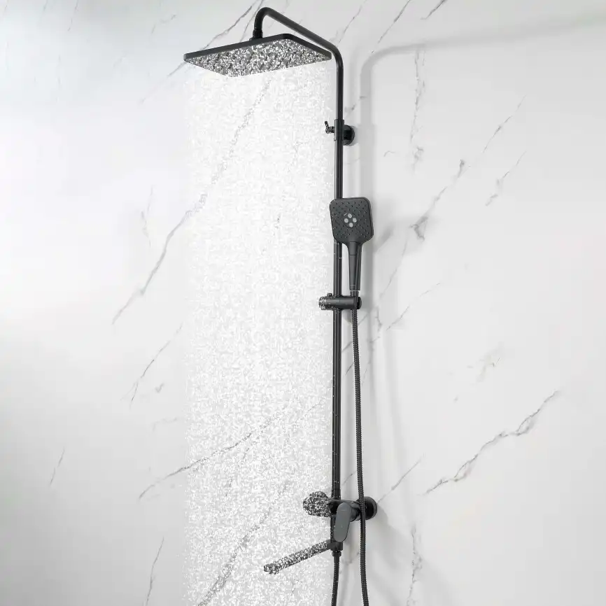 Душевая система Aquatek НИКА AQ2840MB, черный матовый фото 11