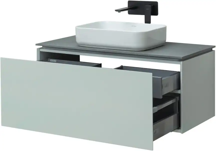 Тумба под раковину Allen Brau Infinity 100 1.21004.PWM папирус матовый фото 10