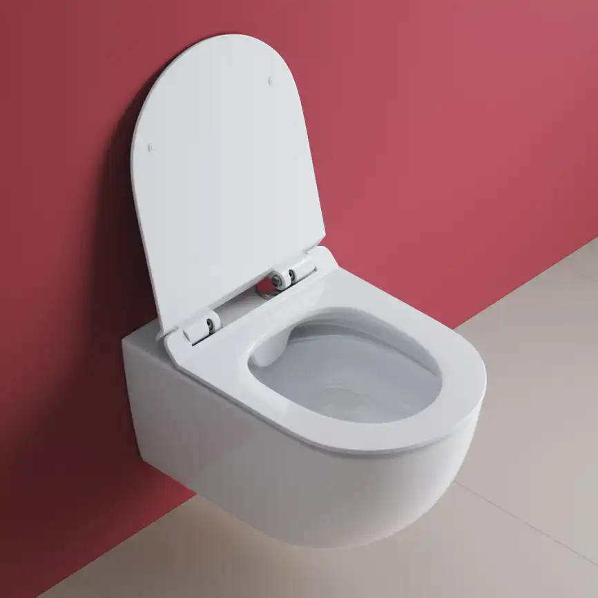 Подвесной унитаз CEZARES MOLVENO CZR-2468-TH-R безободковый, белый фото 4