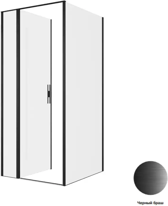 Душевой уголок Allen Brau Priority 90x100 3.31027.BBA + 3.31048.BBA черный браш фото 4