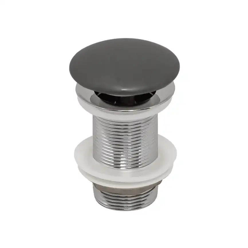 Раковина AVS Скарлет 61x31 темно-серая матовая с донным клапаном фото 3