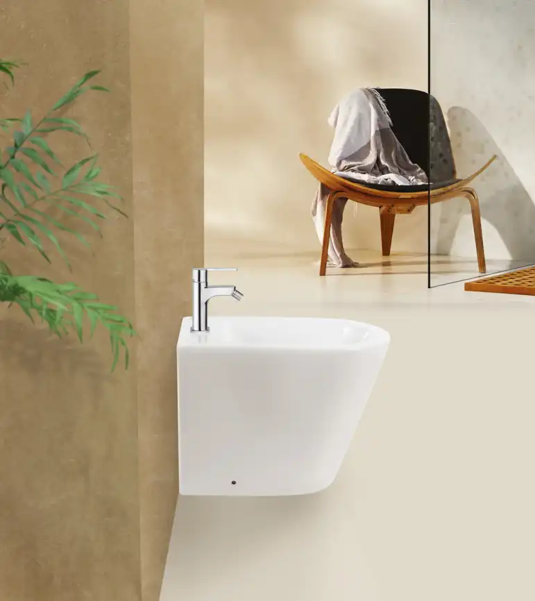 Биде напольное BelBagno FLAY-R BB1003B, Белый фото 6