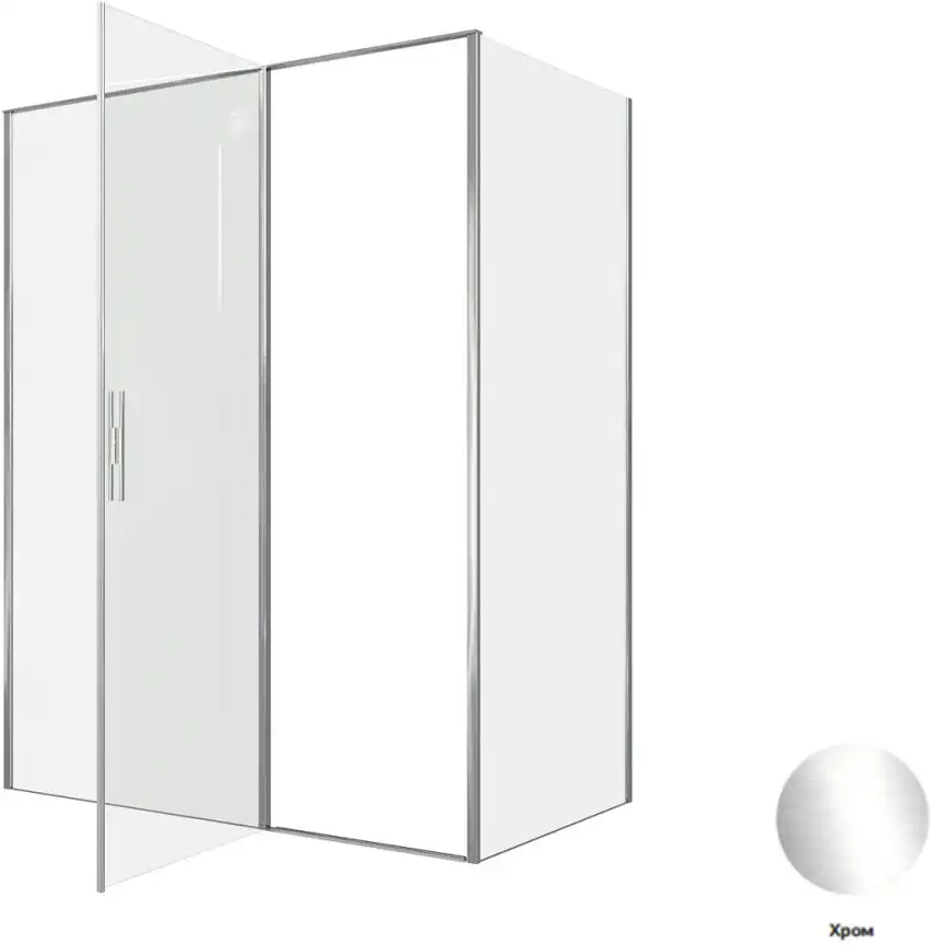 Душевой уголок Allen Brau Priority 160x90 3.31037.00 + 3.31043.00 хром фото 5