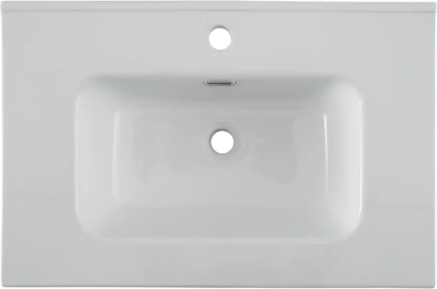 Раковина Aquanet Flat 70 284027 прямоугольная, Белая глянцевая фото 5