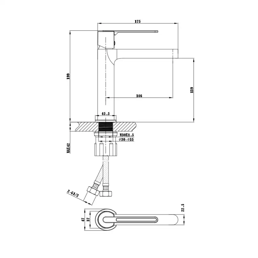 Смеситель для раковины Vincea Rondo VBF-1R1CH однорычажный, хром фото 7
