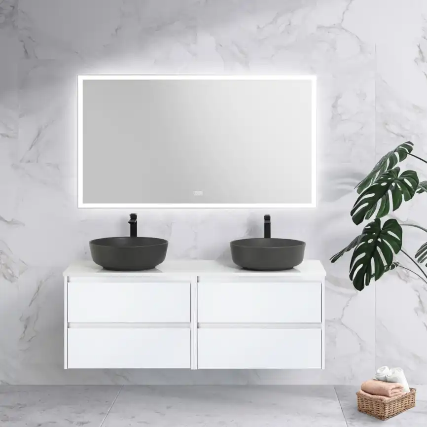 Зеркало BelBagno SPC-GRT 140х80 SPC-GRT-1400-800-LED-TCH-WARM с подстветкой, сенсорный выключатель, с подогревом фото 10