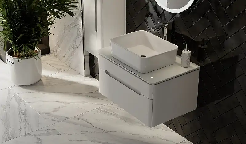 Тумба под раковину Jorno SHINE 75 Shi.01.75/P/W Белая фото 6