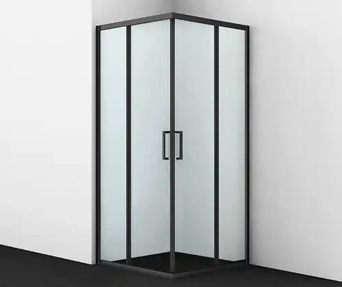 Душевой уголок WasserKRAFT Dill 61S 90х90 61S03 профиль Черный стекло Прозрачное фото 1